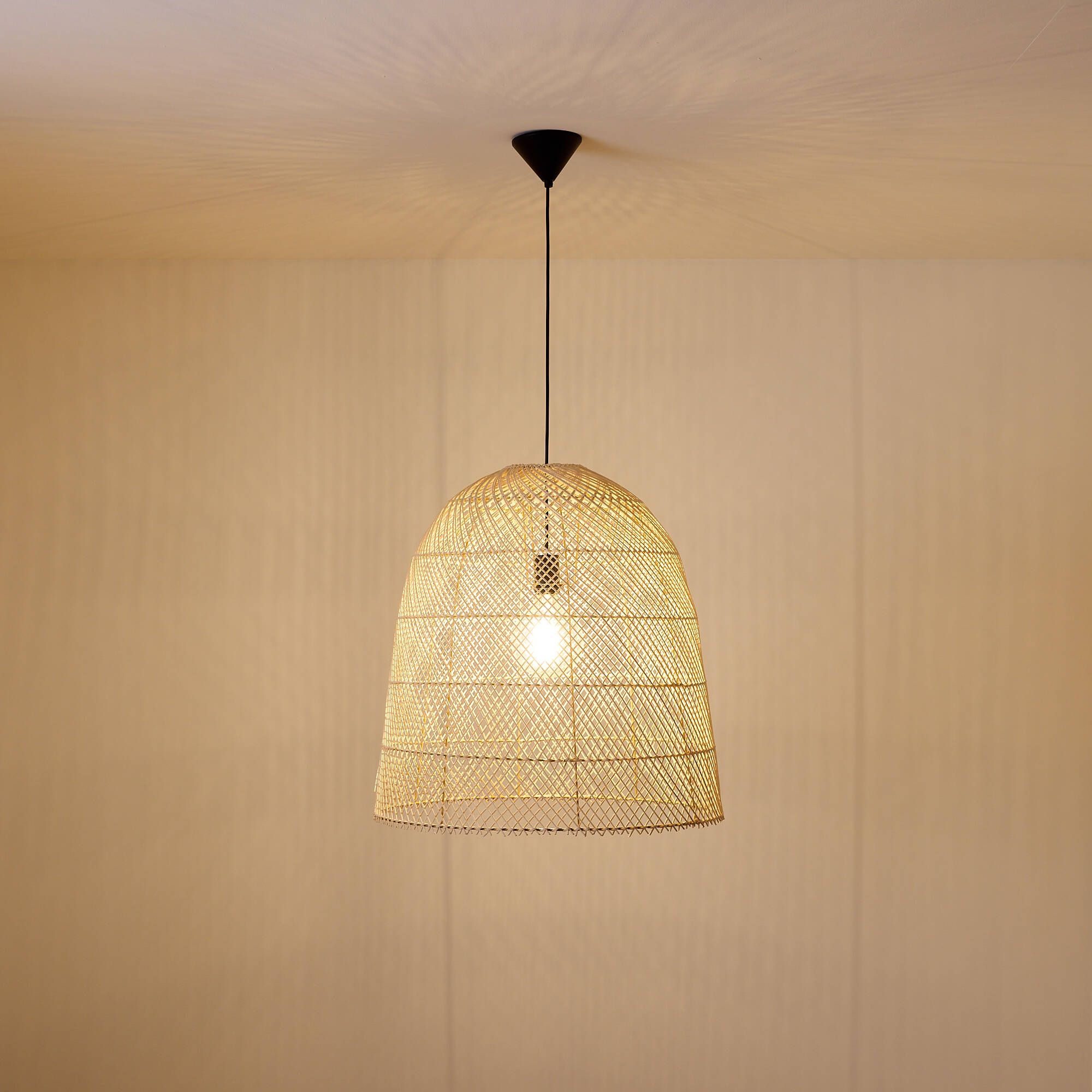 Suspension BALI rotin naturel Ø60 cm
