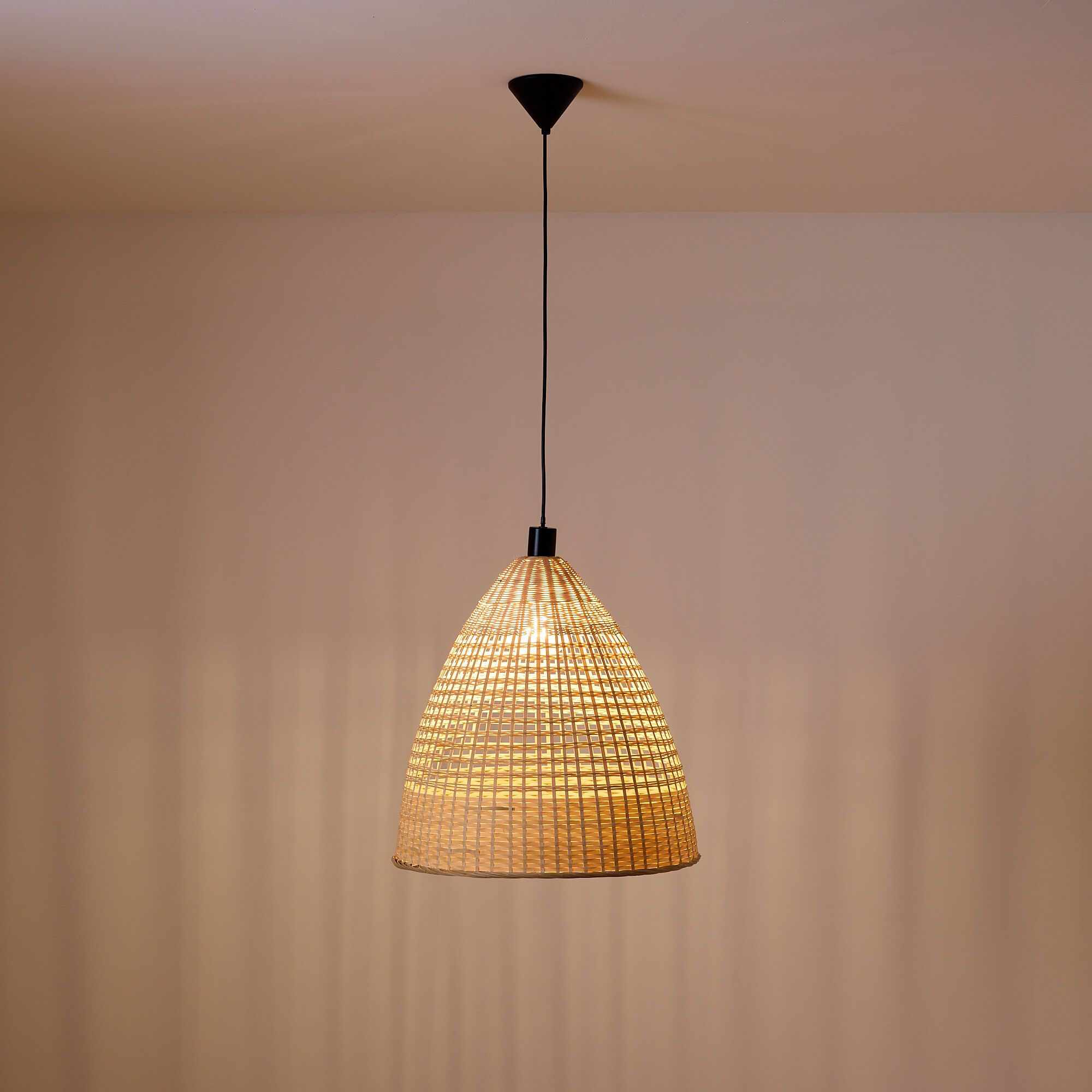Suspension DANANG corde en papier naturel Ø50cm