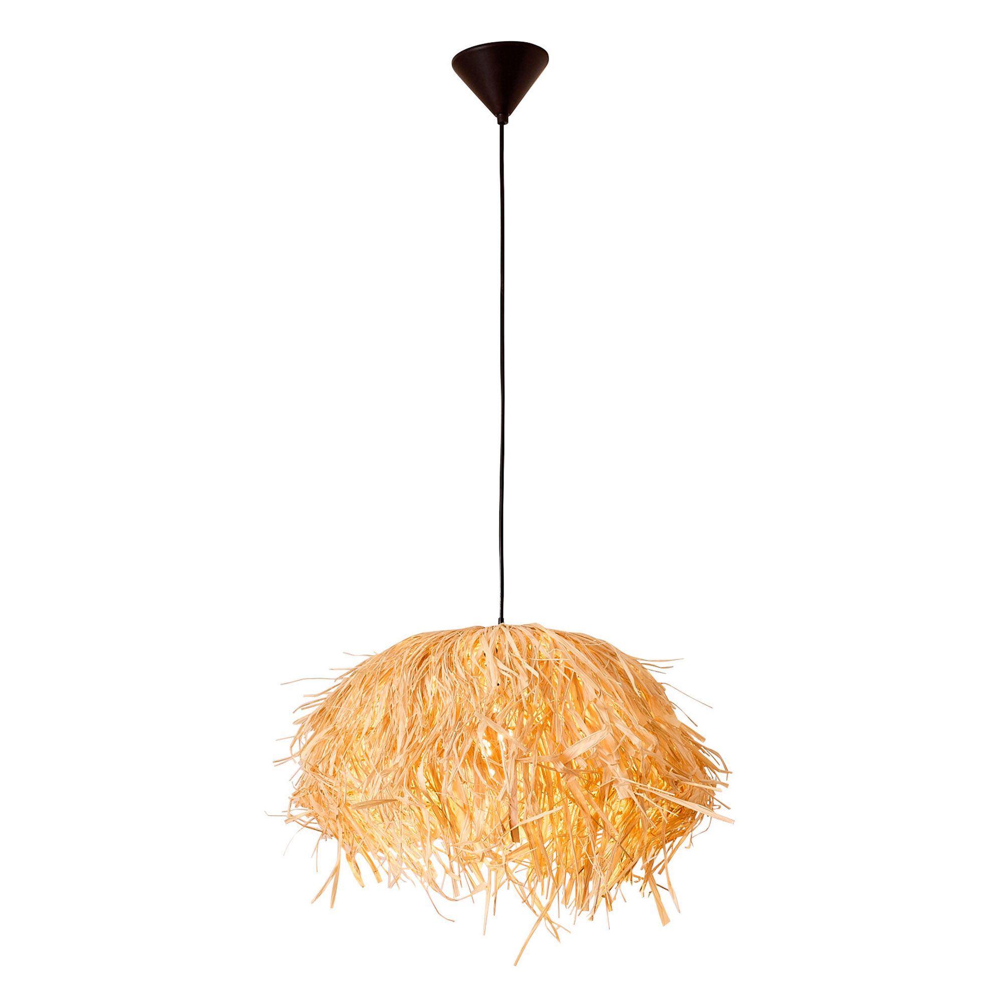 Suspension HALONG papier raphia naturel Ø40cm