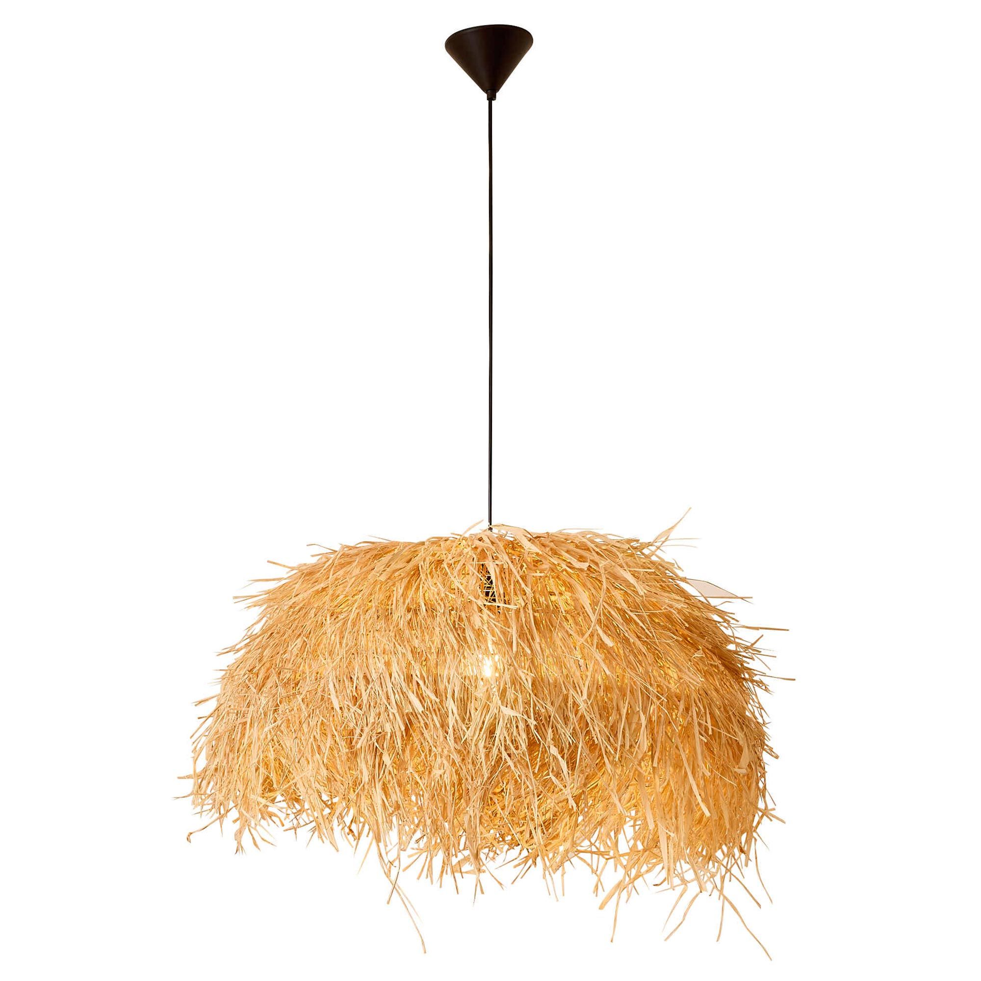 Suspension HALONG papier raphia naturel Ø60cm