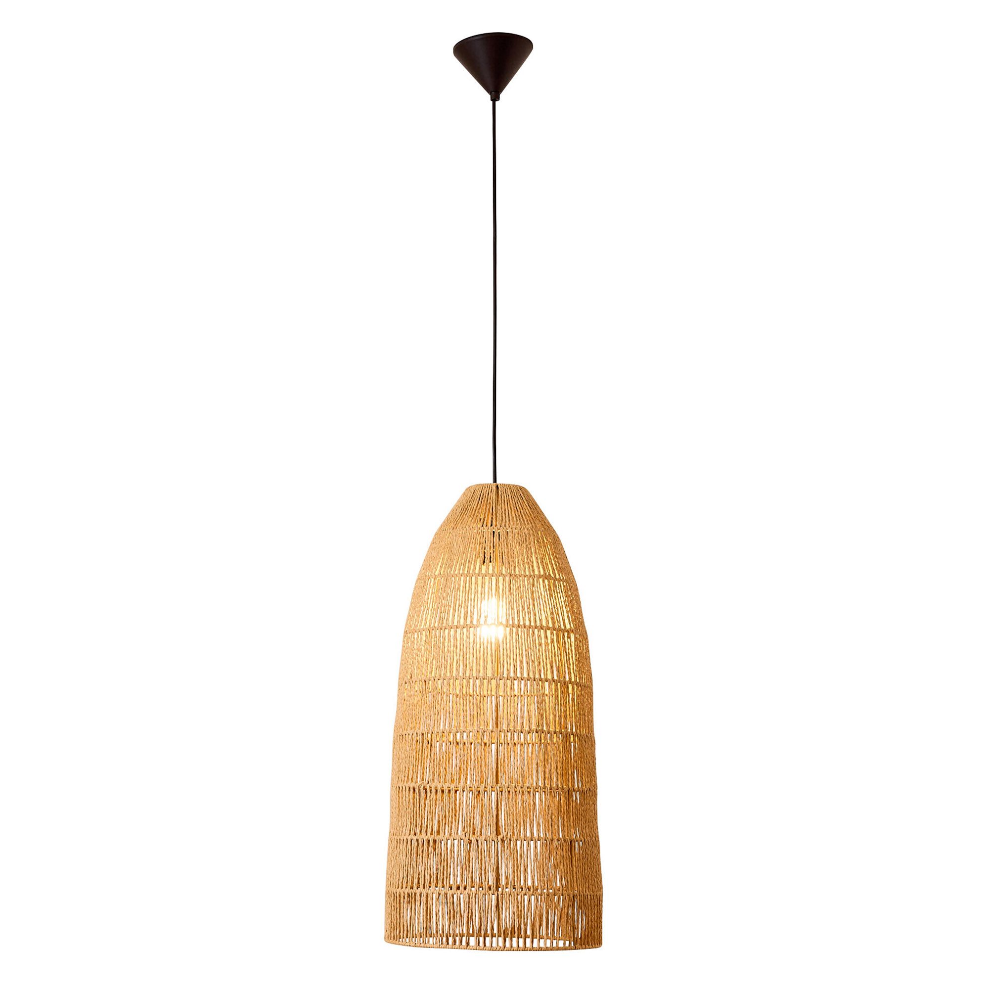 Suspension HUE raphia naturel Ø31cm