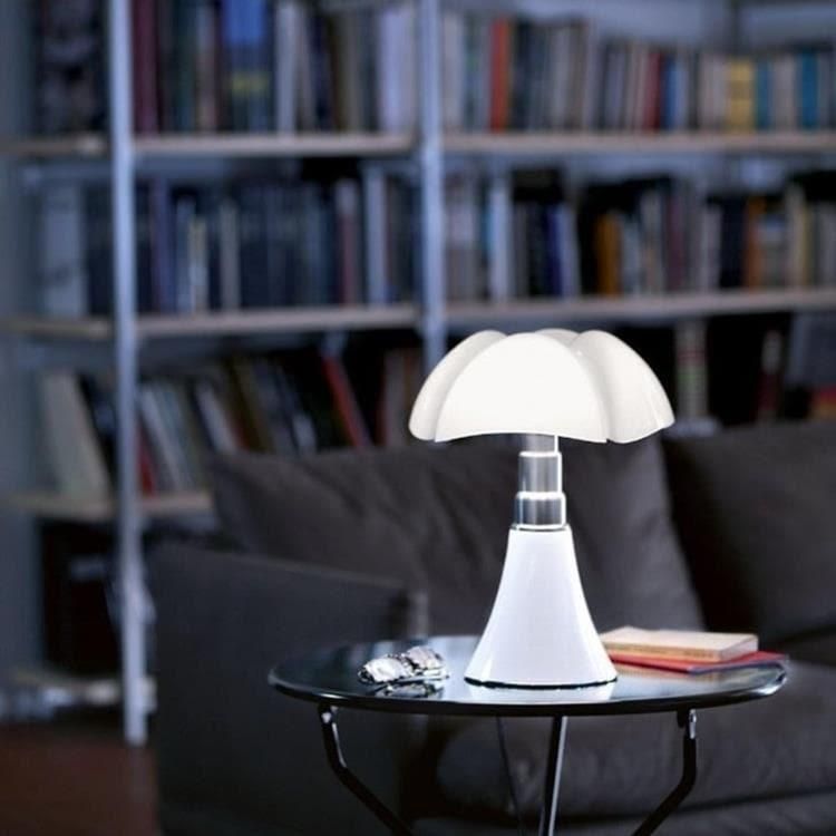Lampe à poser LED dimmable PIPISTRELLO MINI blanc H35cm