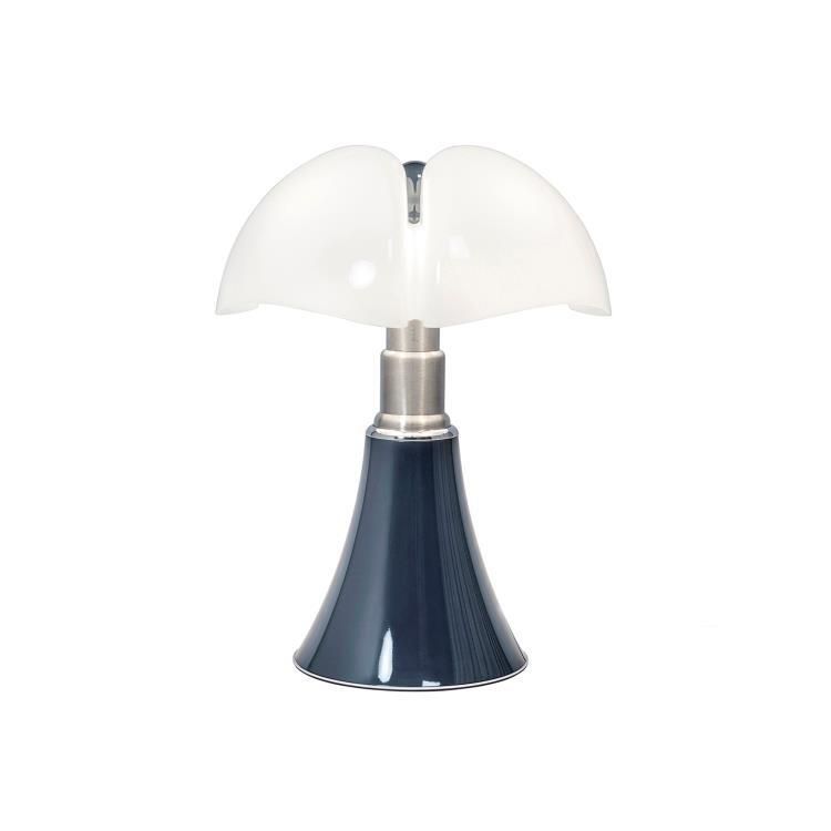 Lampe à poser LED dimmable PIPISTRELLO MINI bleu ardoise H35cm