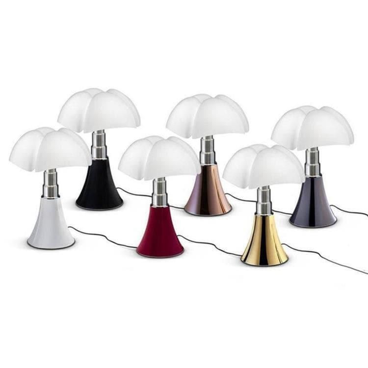 Lampe LED dimmable PIPISTRELLO MEDIUM laiton satiné H50-62cm