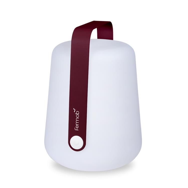 Lampe LED BALAD nomade cerise noir/blanc H38cm