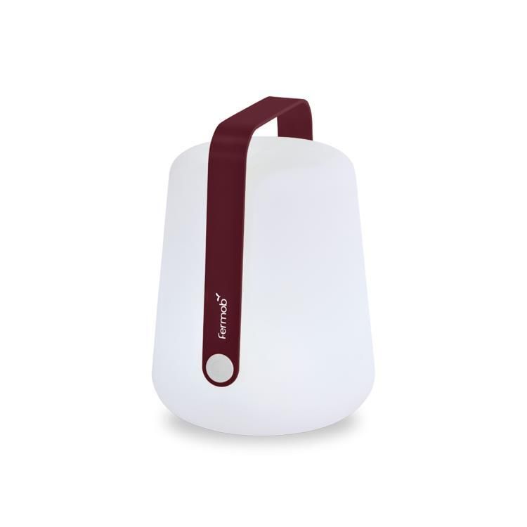 Lampe LED BALAD nomade cerise noir/blanc H25cm