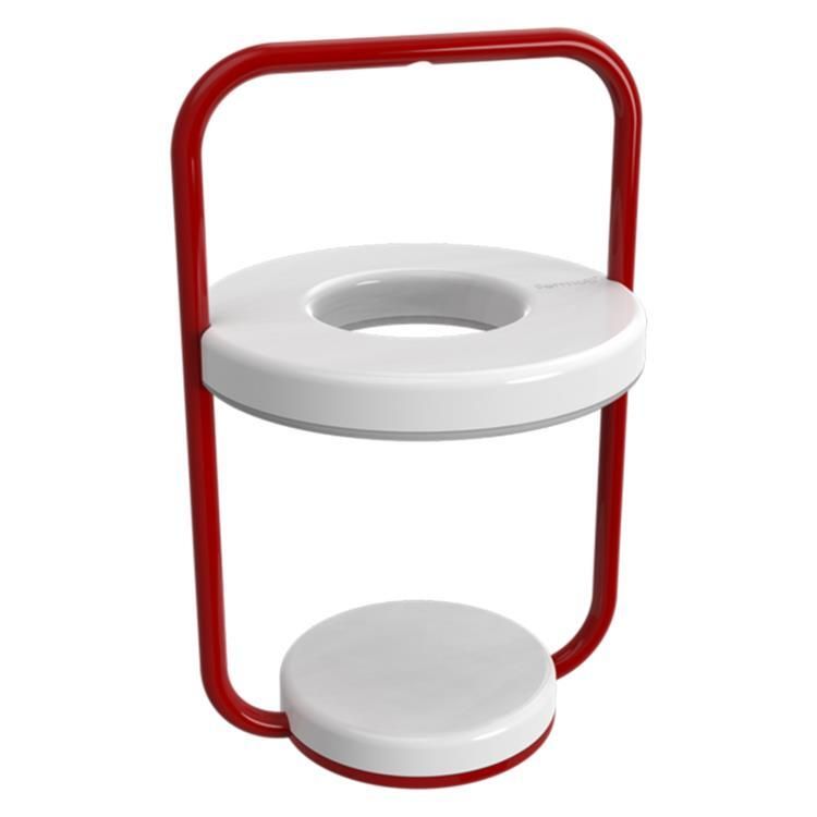 Lampe d'extérieur LED ULLI nomade coquelicot/blanc H30cm