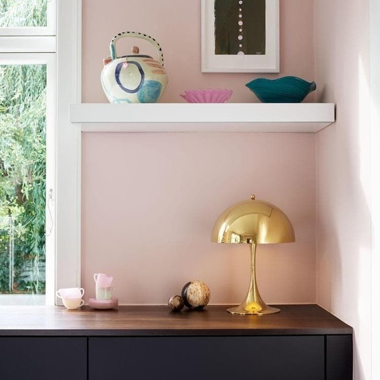 Lampe PANTHELLA 320 Métal laiton H43.8cm