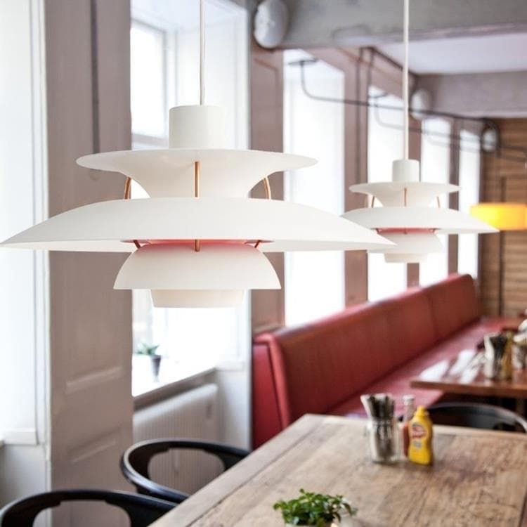 Suspension PH5 Métal blanc Ø50cm