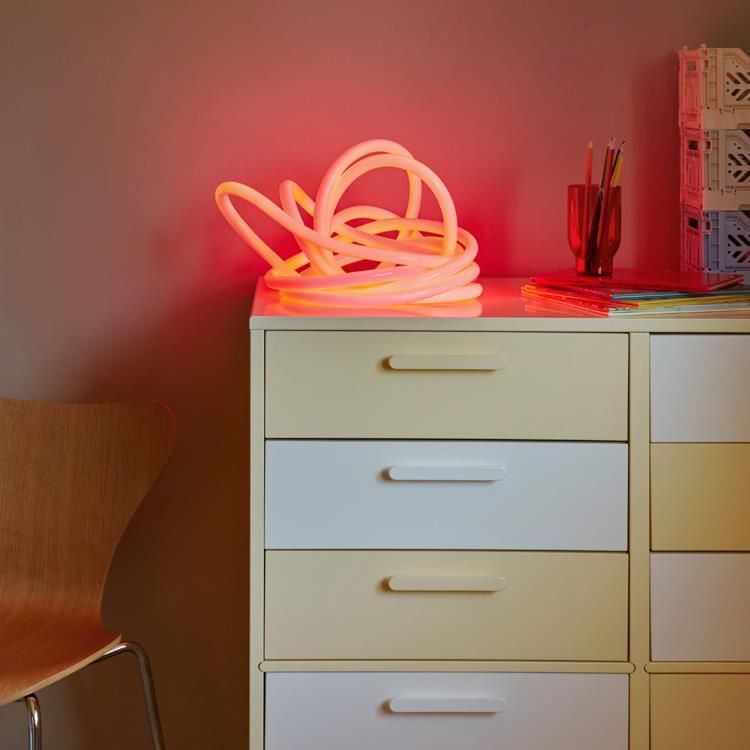Lampe néon LED FLEX TUBE Silicone rouge 5m