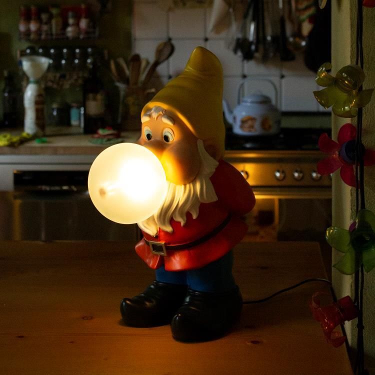 Lampe nain de jardin GUMMY snoopy multicolore H42cm