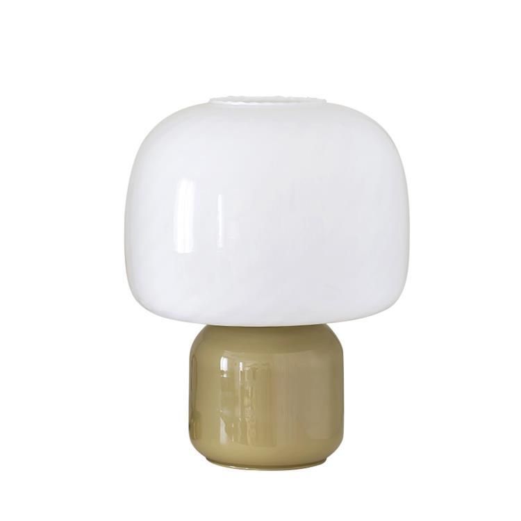 Lampe à poser LOULOU verre teinté et dépoli H30cm