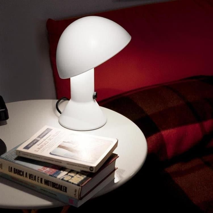Lampe à poser ELMETTO blanc H28cm