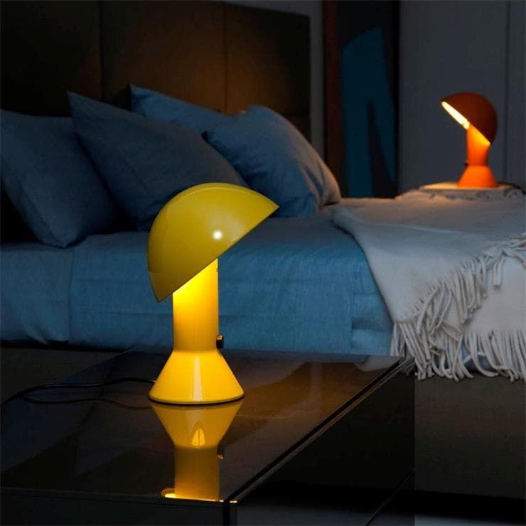 Lampe à poser ELMETTO jaune H28cm