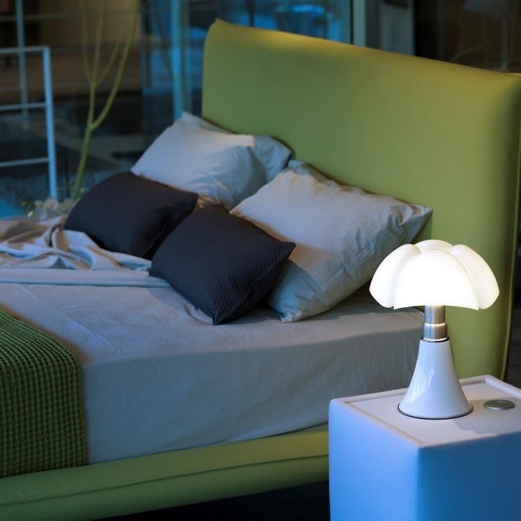 Lampe nomade LED MINI PIPISTRELLO CORD-LESS blanc H35cm