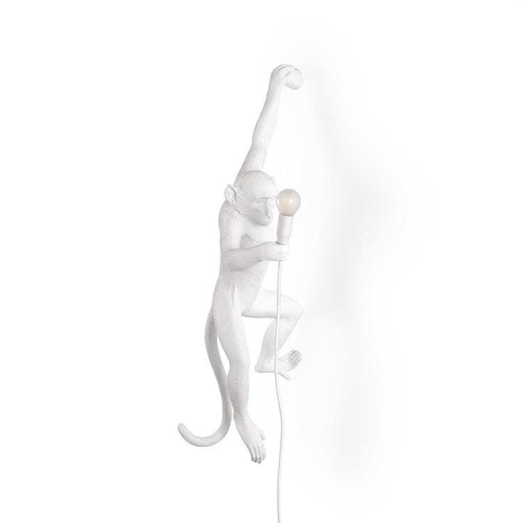 Applique MONKEY blanc H76.5cm