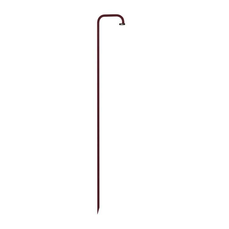 Pied de lampe à planter droit BALAD cerise H159cm