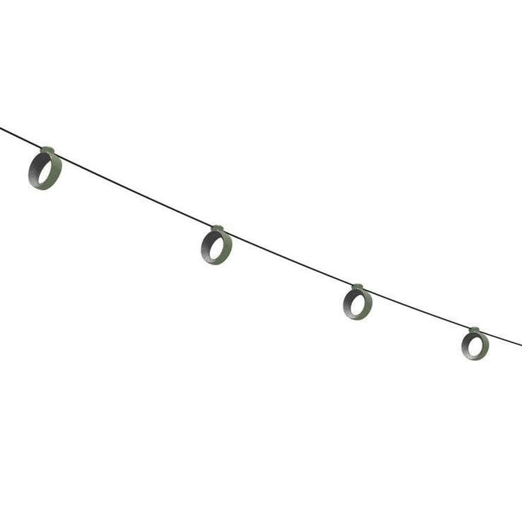 Guirlande extérieur LED HOOPIK bluetooth dimmable vert cactus L1200cm