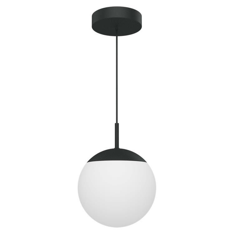 Suspension LED MOOON! verre/Métal carbone Ø25cm