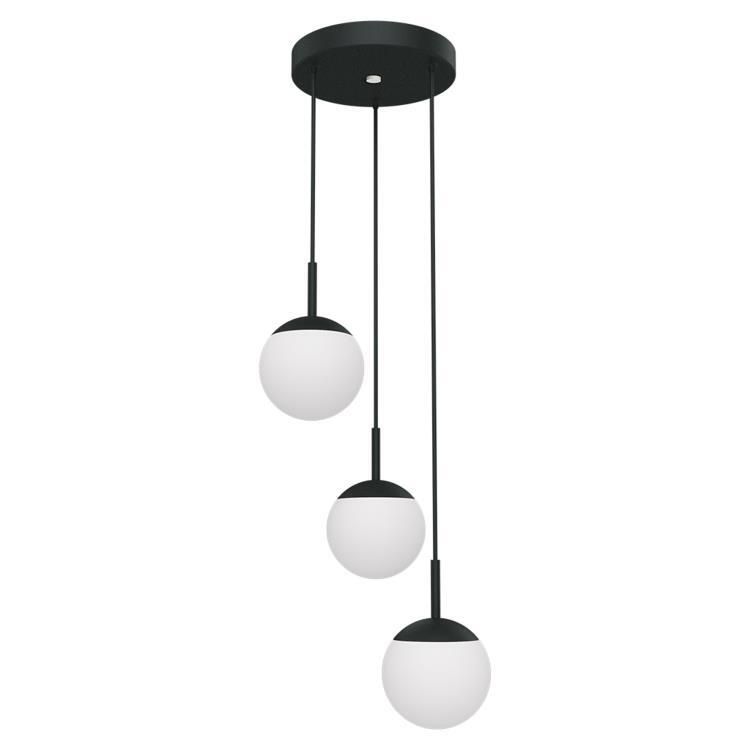 Suspension extérieure LED MOOON! 3L Métal carbone/verre Ø27cm