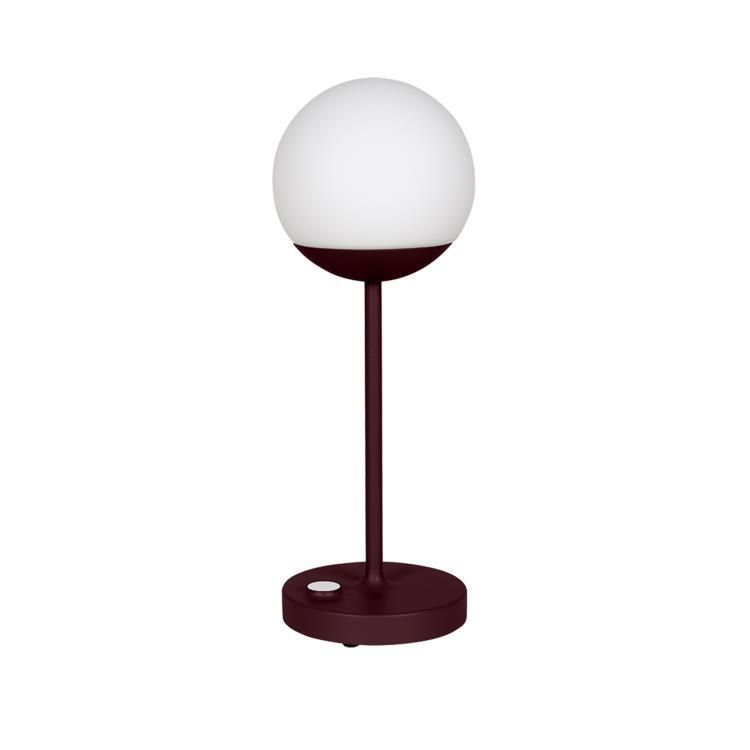 Lampe LED nomade rouge MOOON! rechargeable H41cm