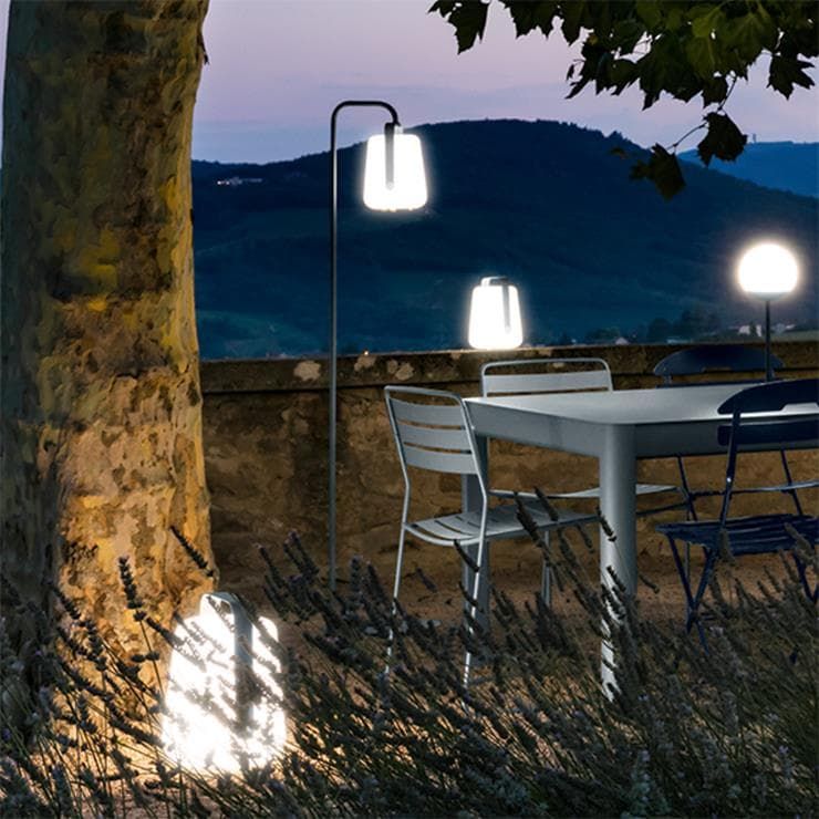 Pied de lampe droit BALAD carbone H157cm