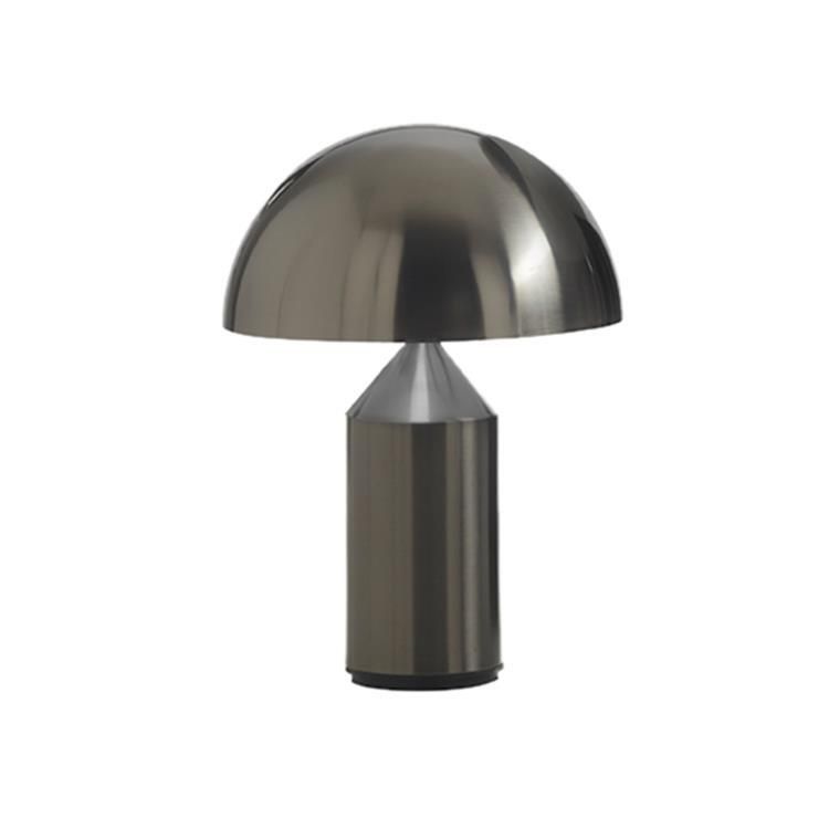 Lampe ATOLLO PETITE nickel noir satiné H35cm