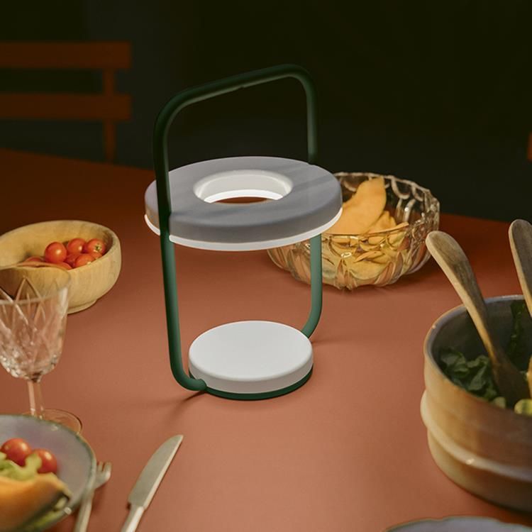 Lampe d'extérieur LED ULLI vert cèdre H30cm