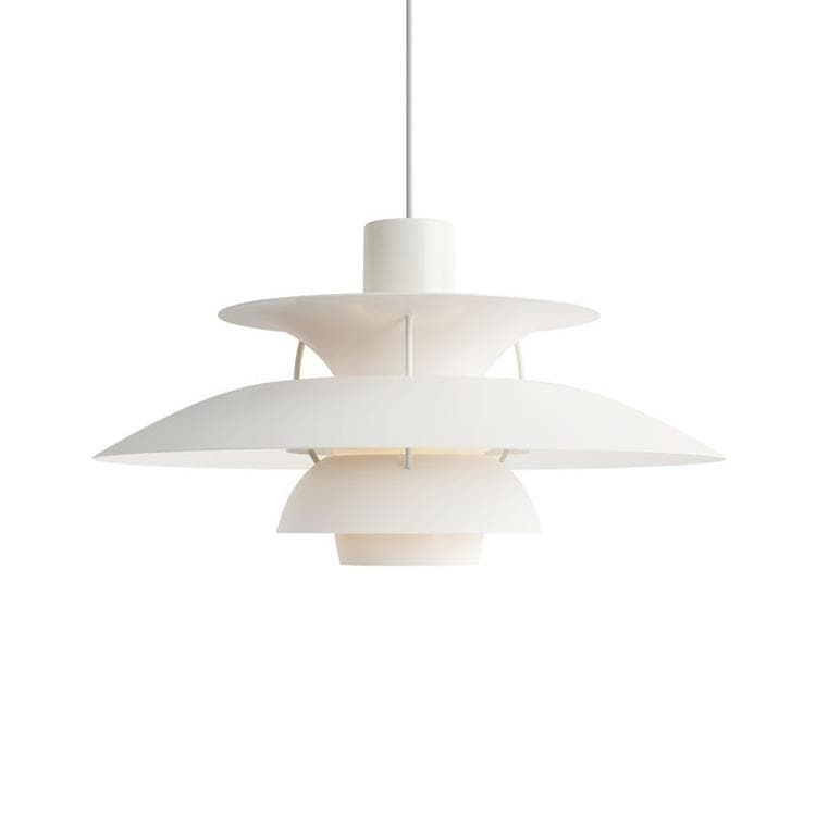 Suspension PH5 Métal blanc Ø50cm