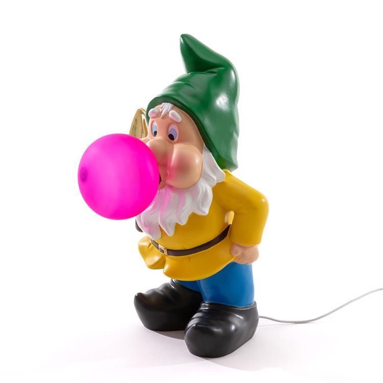 Lampe à pose GUMMY WORKING nain de jardin USB H42cm