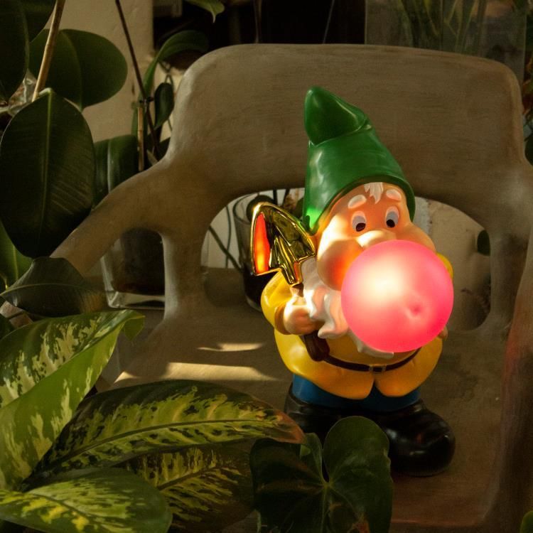 Lampe à pose GUMMY WORKING nain de jardin USB H42cm