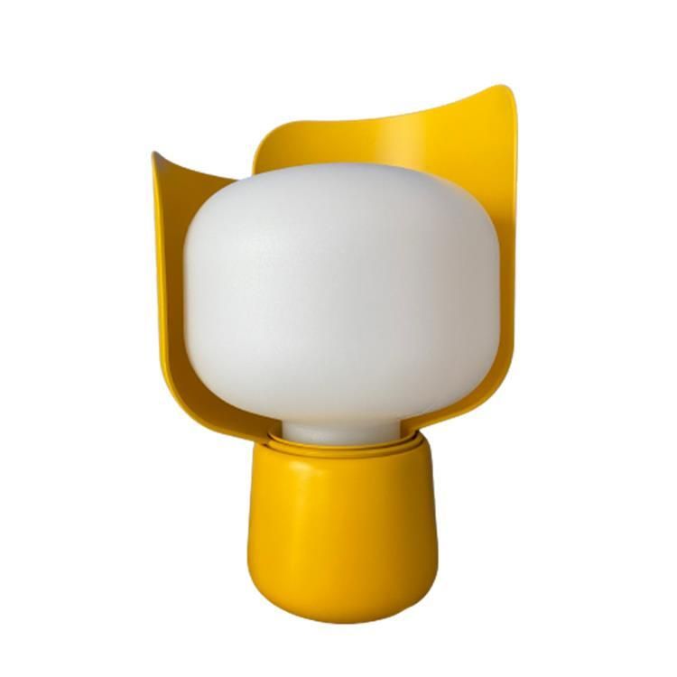 Lampe BLOM polypropylène jaune H24cm