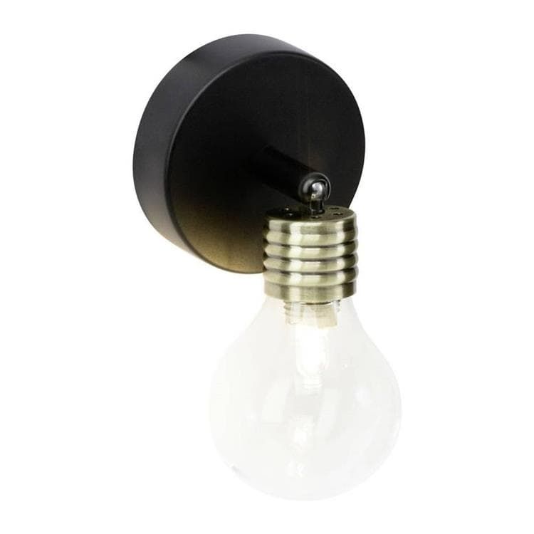 Spot BULB noir L15cm