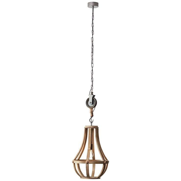 Suspension CHURCH bois Ø34cm