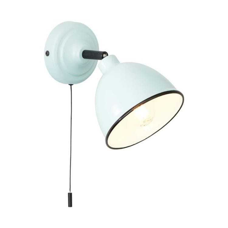Applique TELIO avec interrupteur à tirette bleu H12,5cm