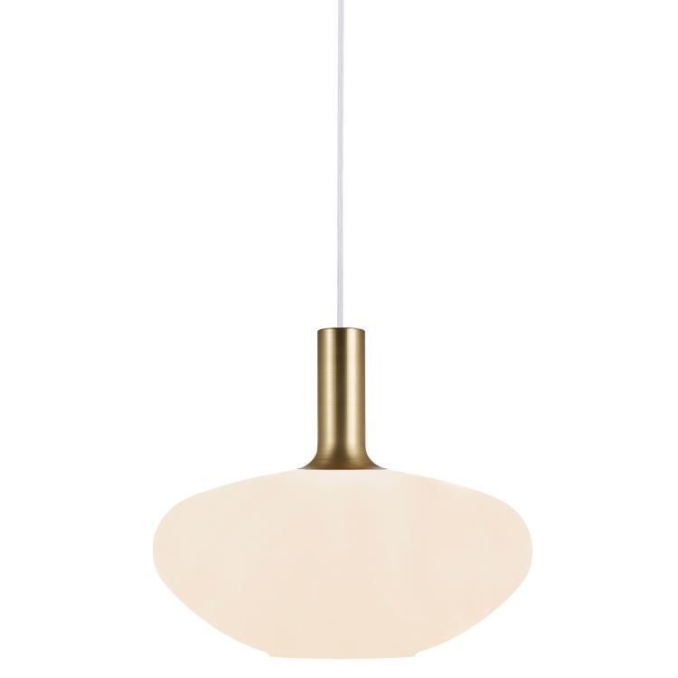 Suspension ALTON verre blanc Ø35cm