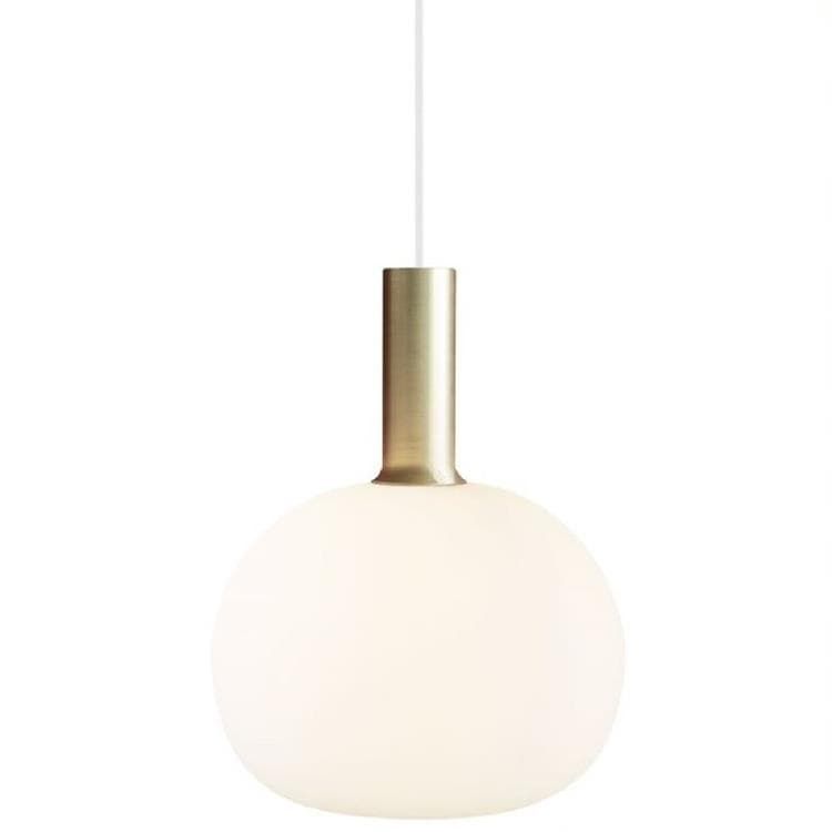 Suspension ALTON verre blanc Ø25cm