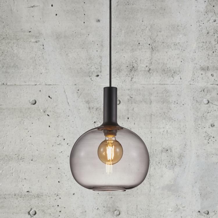 Suspension ALTON verre fumé Ø25cmfumé
