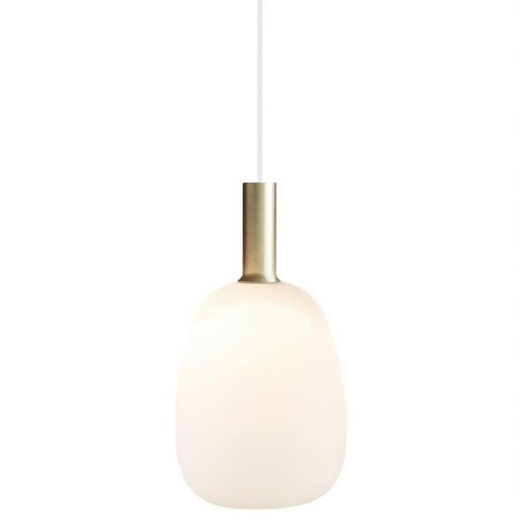 Suspension ALTON verre blanc Ø23cm