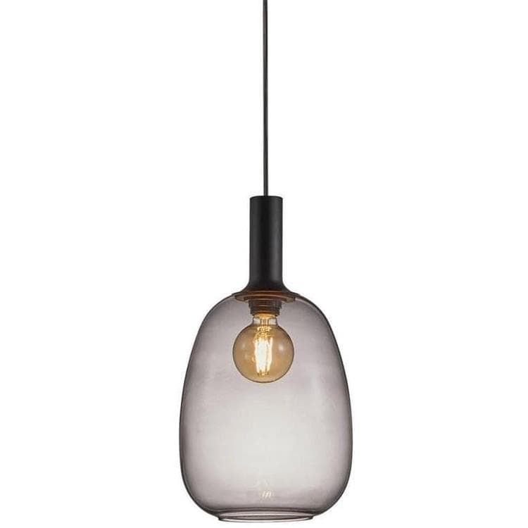 Suspension ALTON verre gris Ø25cm