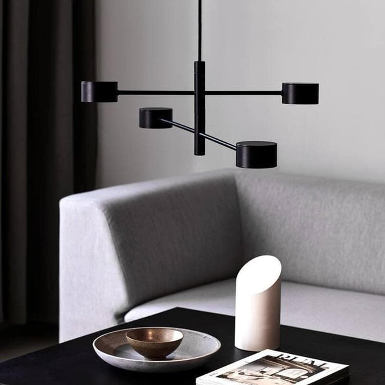 Suspension LED CLYDE NOIR L89cm