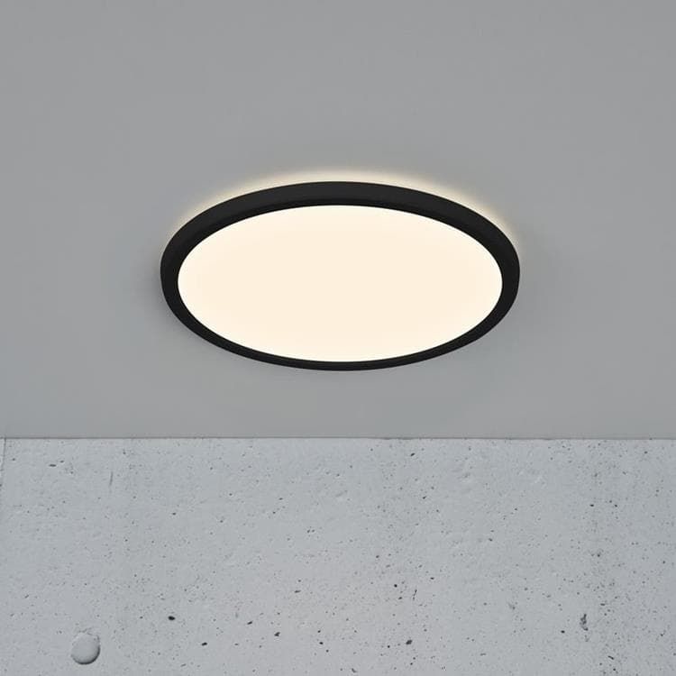 Plafonnier OJA noir Ø29cm