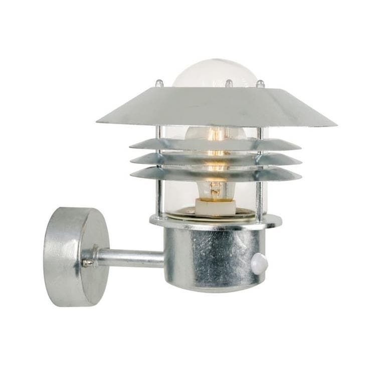 Applique extérieure avec détecteur VEJERS acier galvanisé H23cm