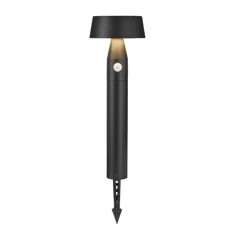 Borne pic solaire LED NAMA noir H50cm