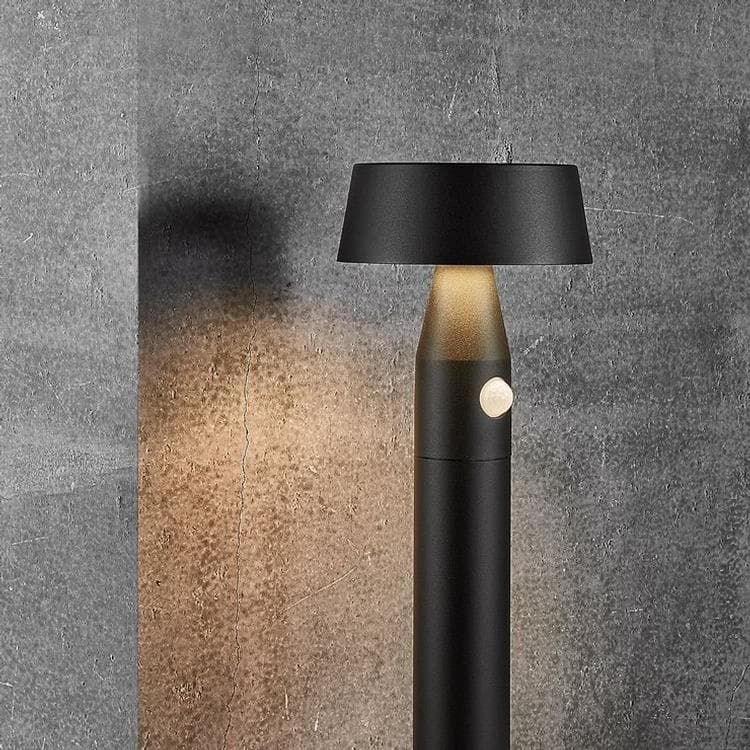 Borne pic solaire LED NAMA noir H50cm