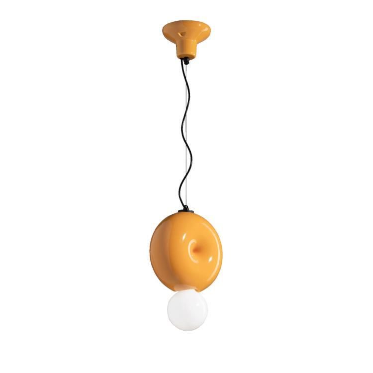 Lampe DIAL jaune H51.5cm