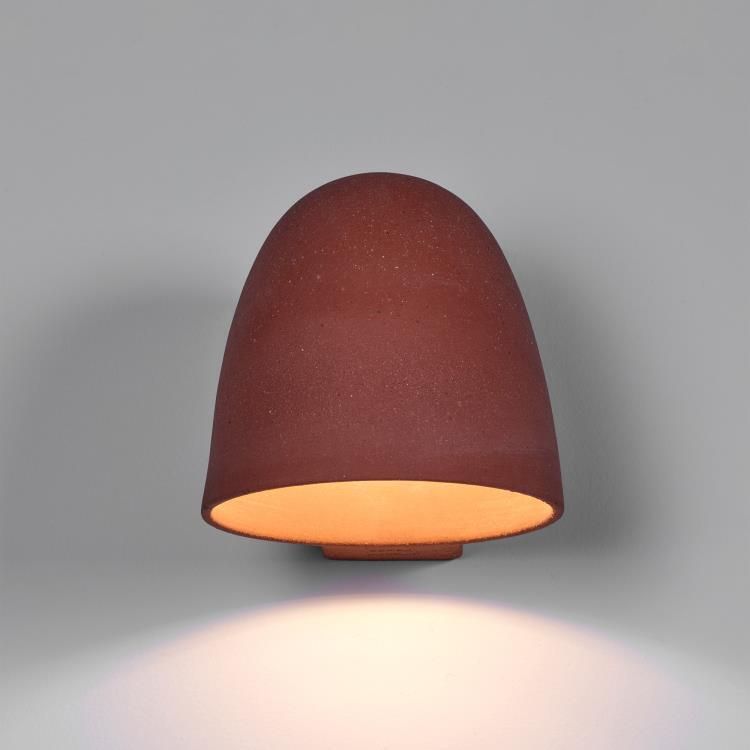 Lampe nomade LED dimmable JIM TO GO rouge Ø28cm