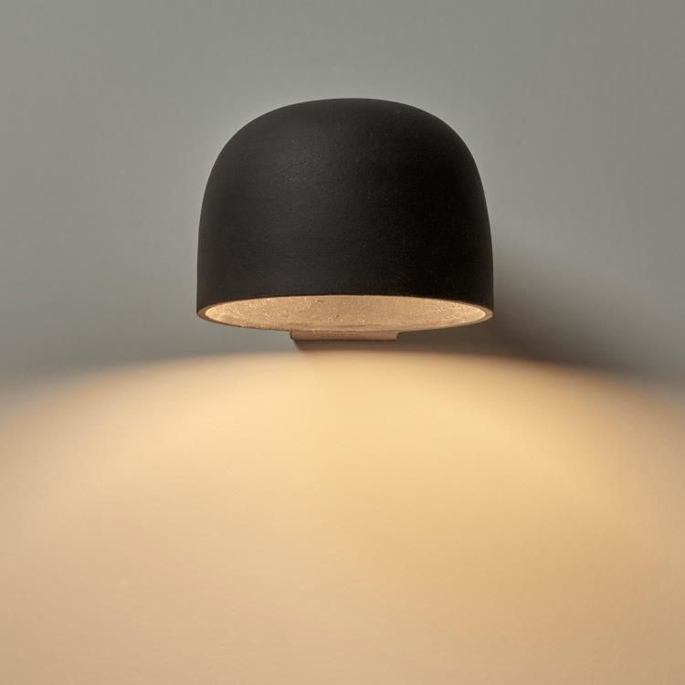 Applique LED solaire RICA noir H12cm