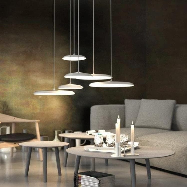 Suspension LED ARTIST gris Ø40cm