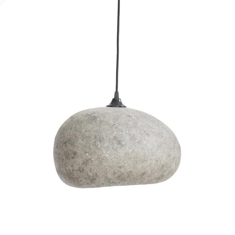 Lampe GLOSSY gris H32cm
